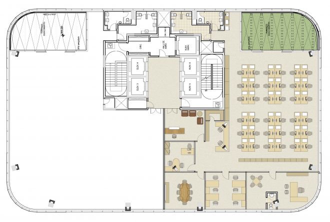 Floor plan with decoration suggestion Floor plan with decoration suggestion