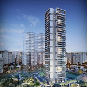 Tower 1 Facade artistic illustration