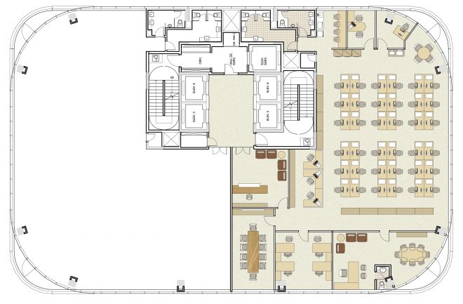Floor plan with decoration suggestion Floor plan with decoration suggestion