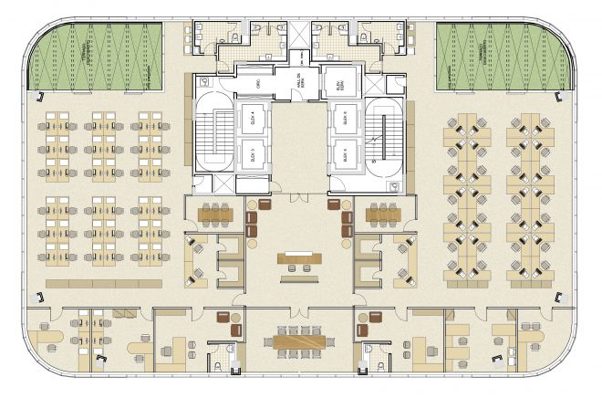 Floor plan with decoration suggestion Floor plan with decoration suggestion