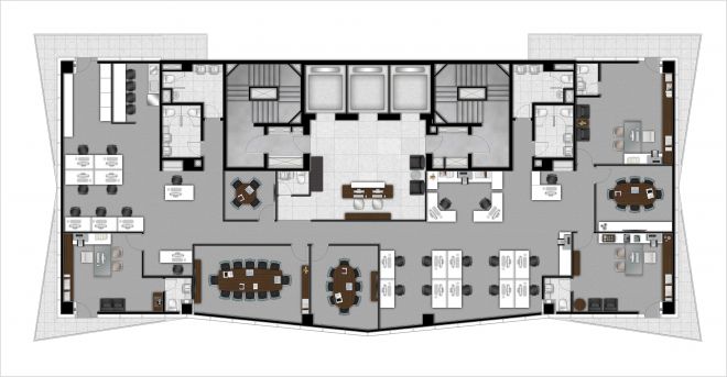 Joint plan of units 1 and 2 - 521,12 m² Joint plan of units 1 and 2 - 521,12 m²