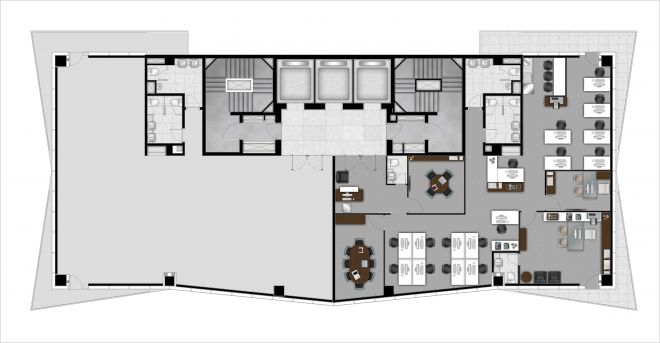 Unit 1 floor plan - 260,56 sqm Unit 1 floor plan - 260,56 sqm