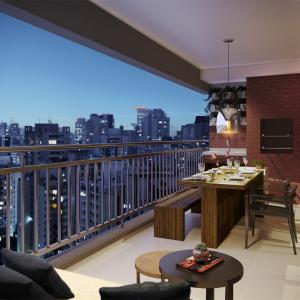 Artistic illustration of Terrace Apartment 77m²